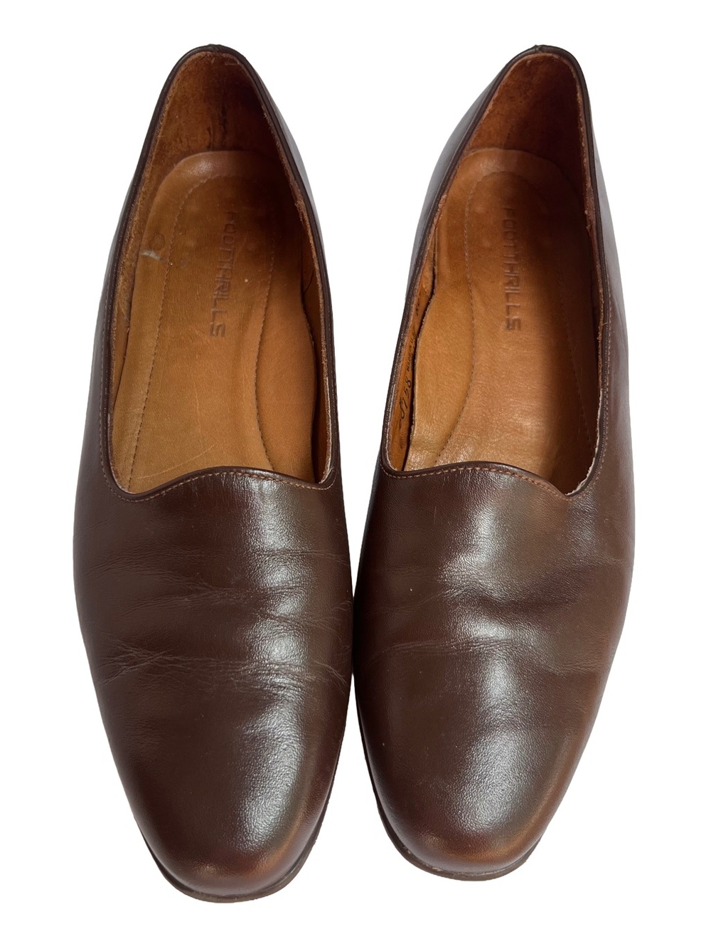 Vintage Brown Leather Loafers USA 8S